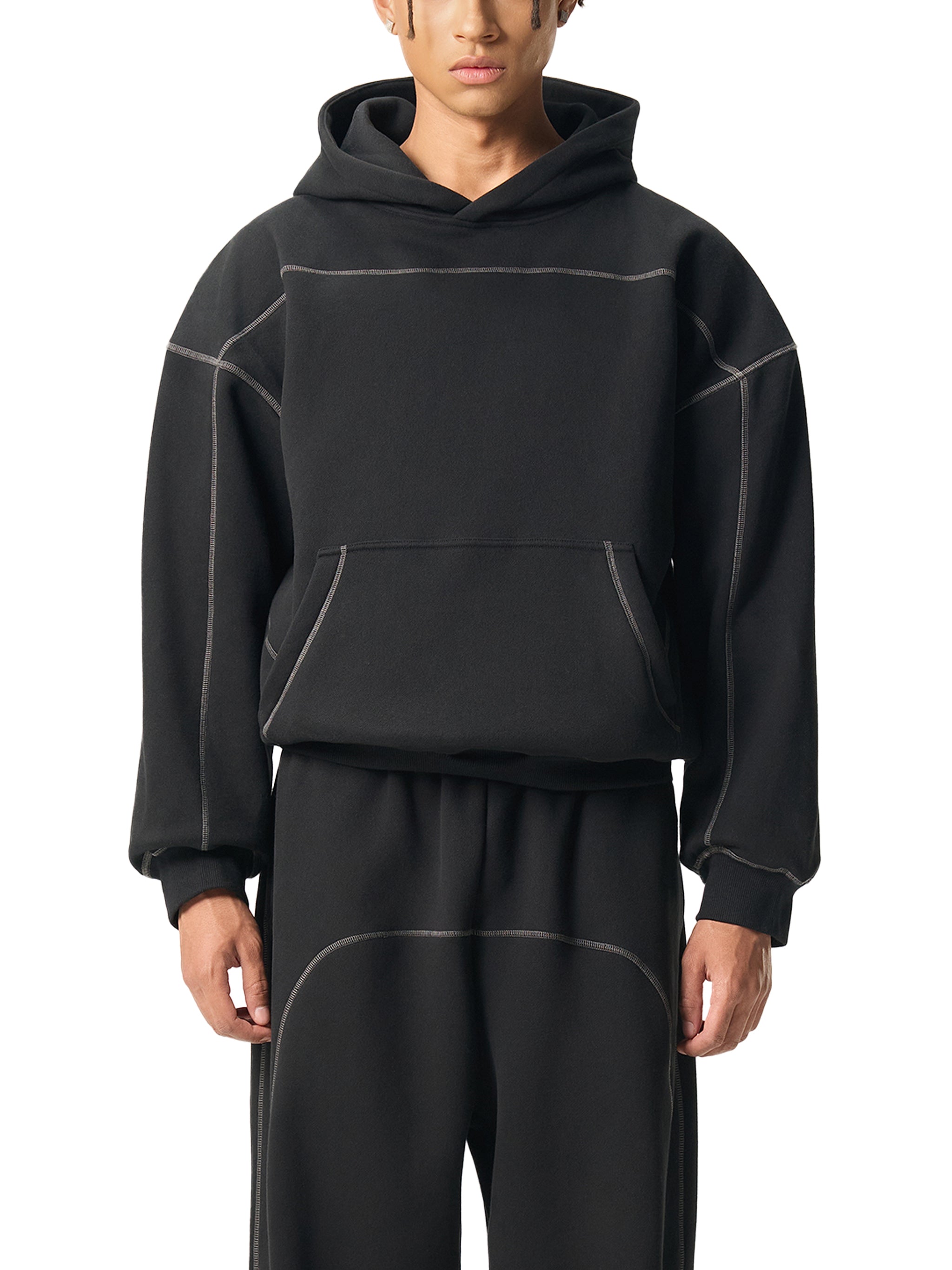 Contrast-Stitch Couch Sitter